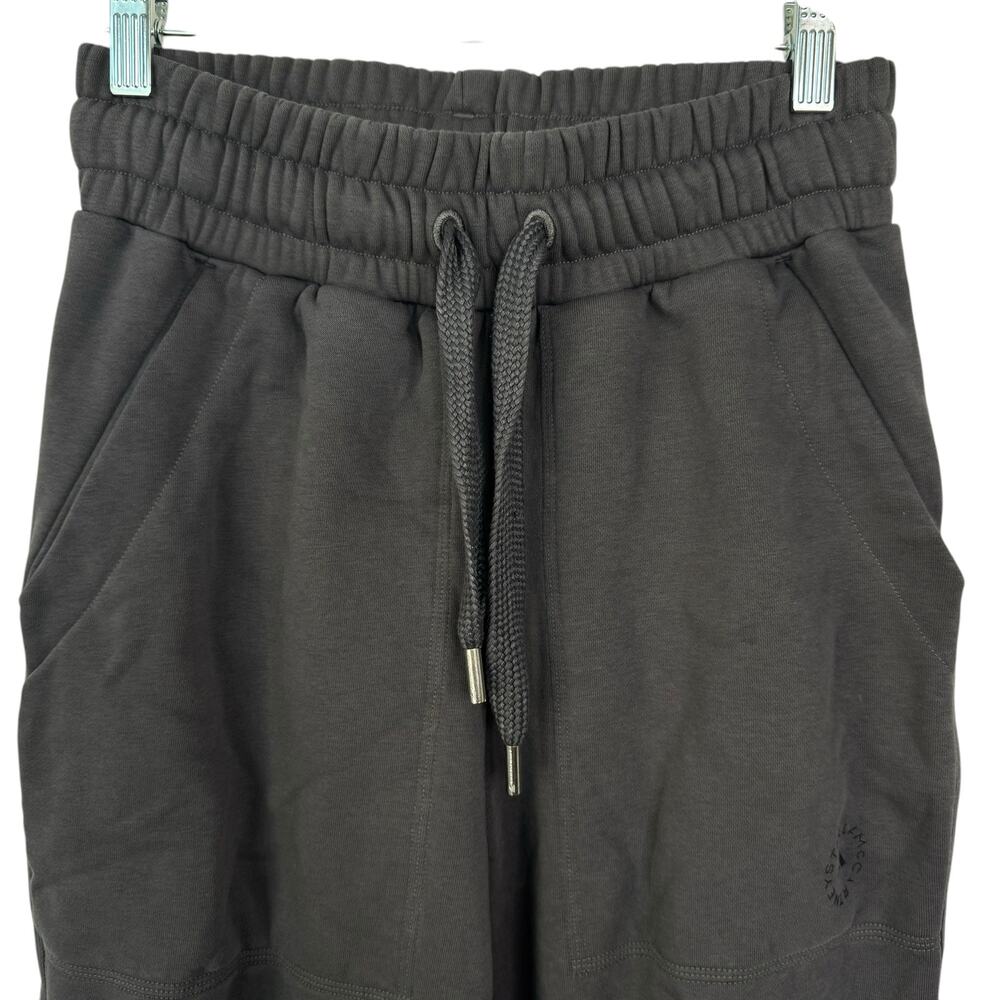 Adidas Stella McCartney Elastic Drawstring Waist Sweatpants Gray Womens Sz Small - Picture 2 of 8